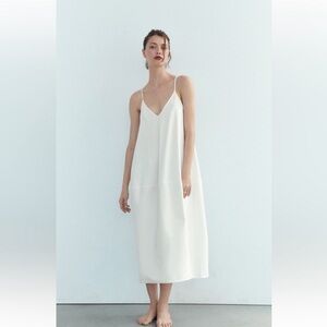 ZARA COTTON FLOWY DRESS